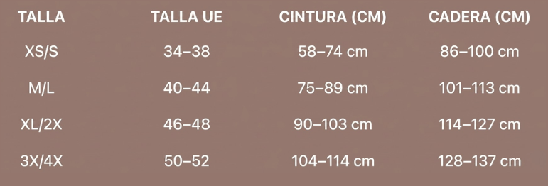 Faja moldeadora para el abdomen